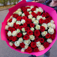 101роза, 60см возможны другие цветовые сочетания