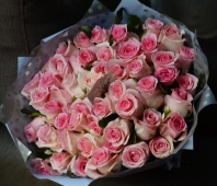 51 розовая роза Бэби Лав. 40-50см, 2сорт. Упаковка оплачивается отдельно