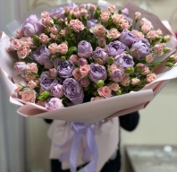 Букет из 19 веток кустовых спреев 60см